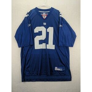Reebok NFL Equipment Tiki Barber #21 XL Jersey New York Giants White Stamped